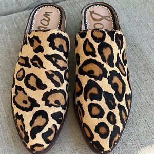 LN Sam Edelman Leopard Print Mules